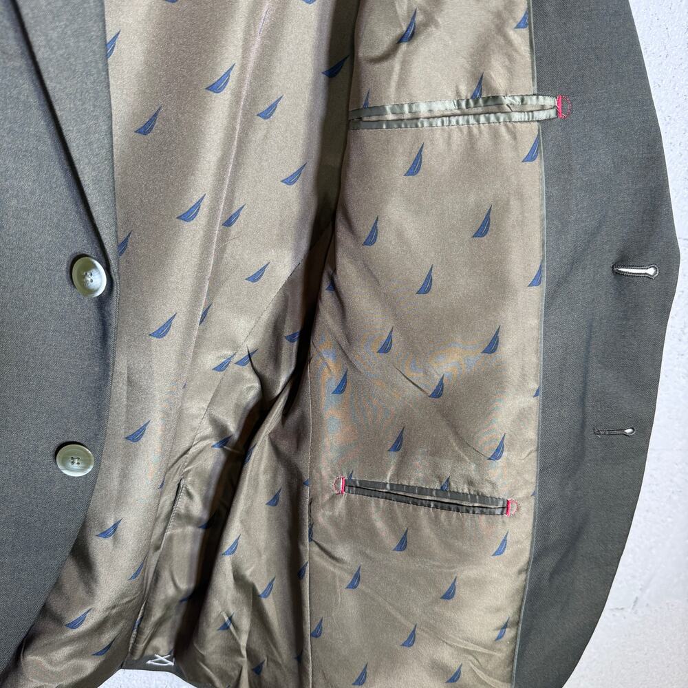 Nautica Men's Modern-Fit Stretch Fall Suit Olive Green  38S 32W $395 - Picture 5 of 16